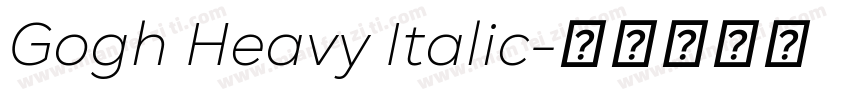 Gogh Heavy Italic字体转换